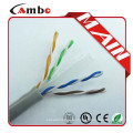 550MHZ BLUE PLENUM CABLE CAT6 sólido 23AWG Cobre desnudo CMP Certificado UL 1000 pies